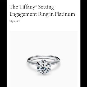 1 Carat moissanite ring